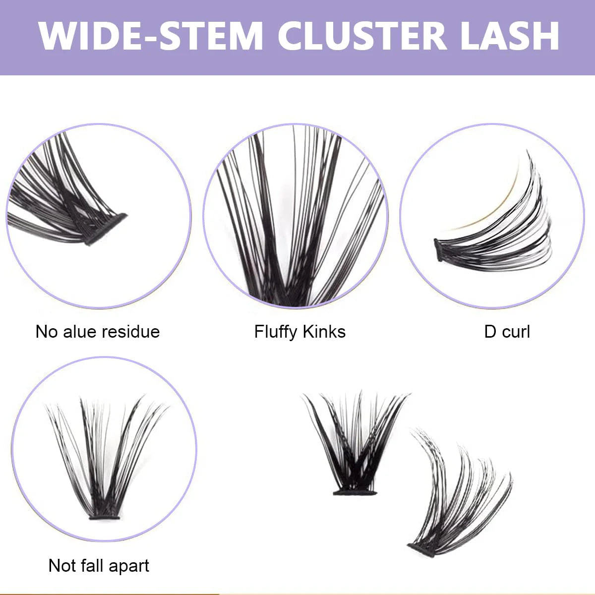 DIY False Eyelash Extensions Kit 160pcs Natural Curl