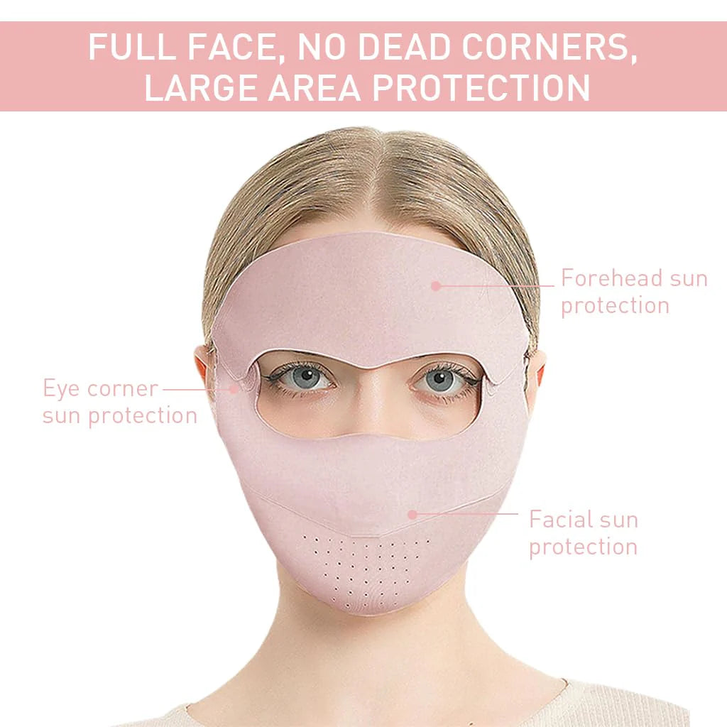 UPF 50+ Cooling Face Mask for Women Biking Outdoor