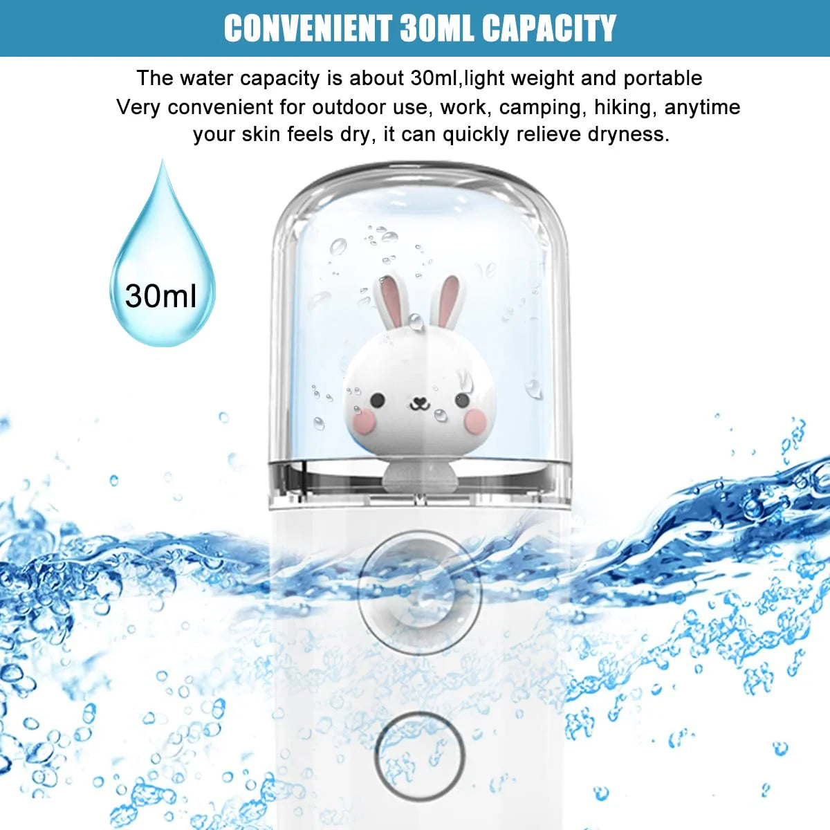 USB Nano Facial Sprayer 30ml Portable Face Mist
