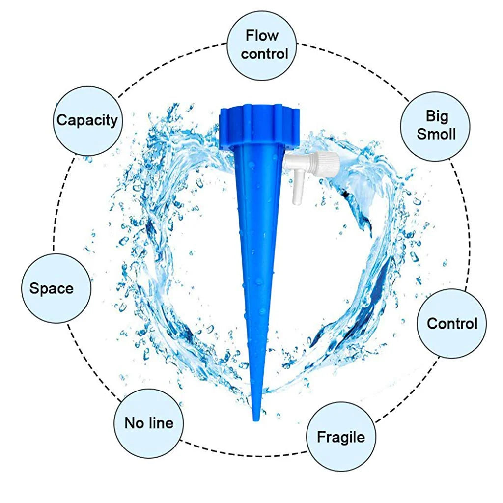 12 Pcs Drip Irrigation Kit For Home Garden, Self-Watering Spikes