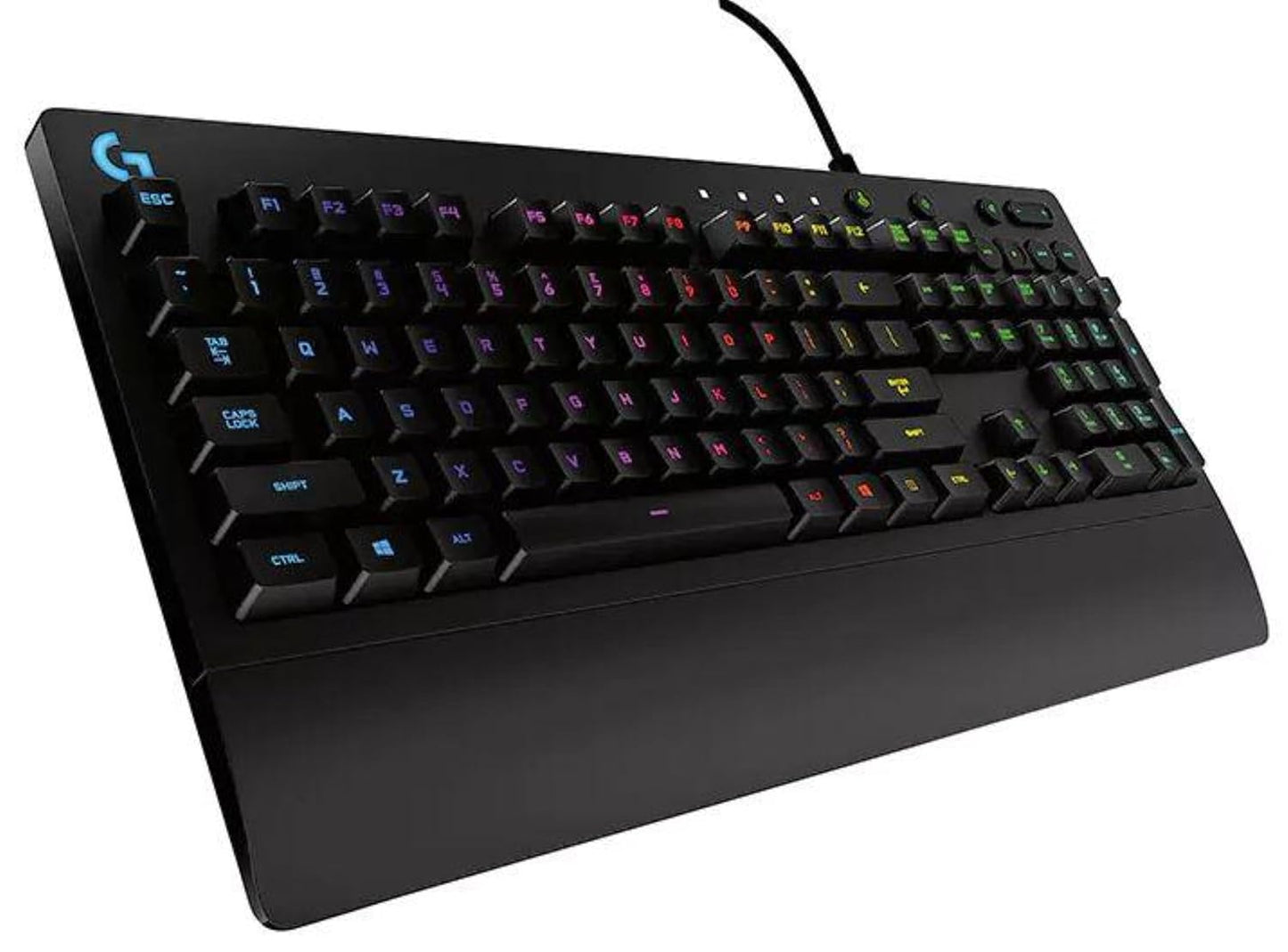 Logitech G213 Gaming Keyboard with Dedicated Media Controls, 16.8 Million Lighting Colors Backlit Keys, Spill-Resistant and Durable Design, Black