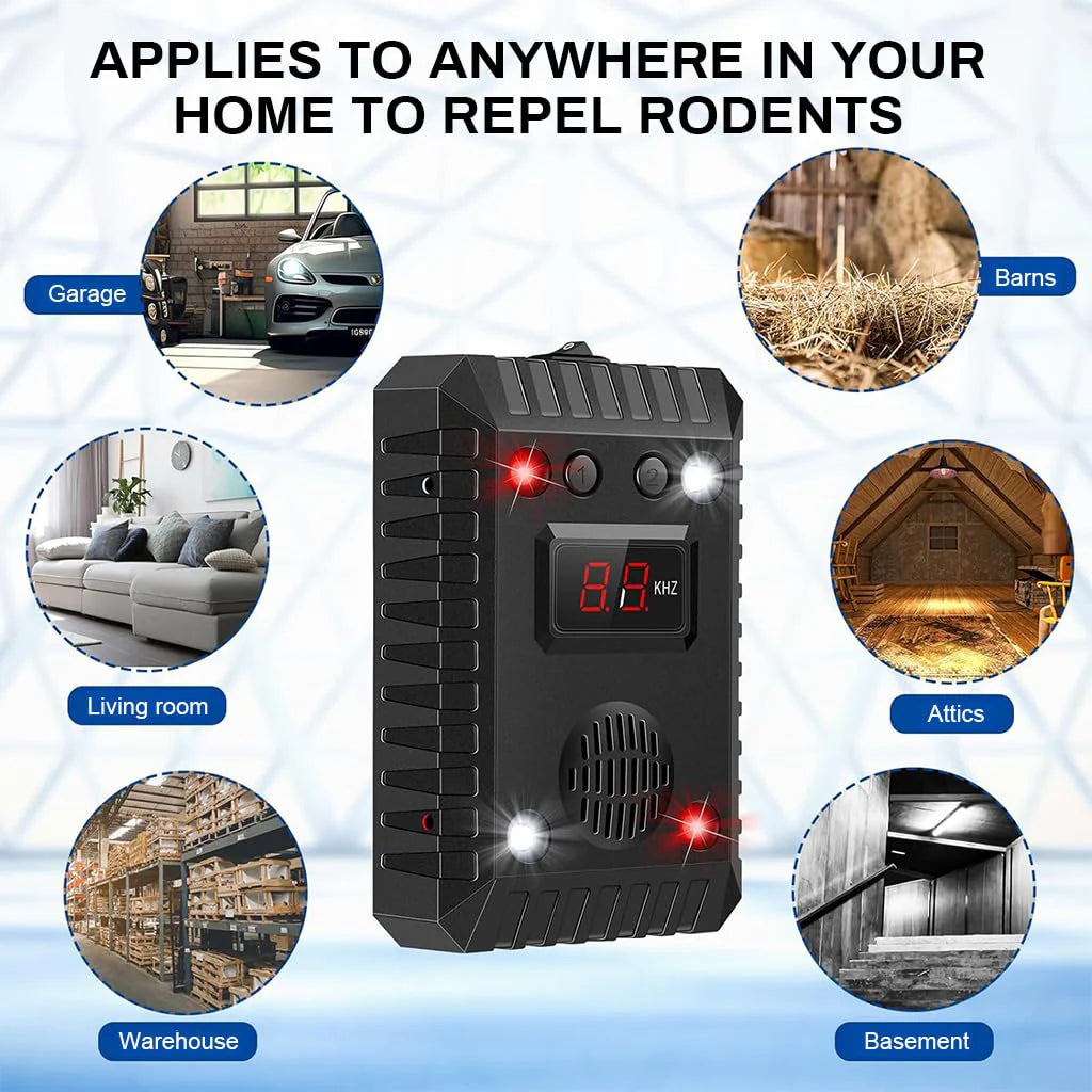 Ultrasonic Animal Repeller for Car, Battery Operated Mouse Repeller