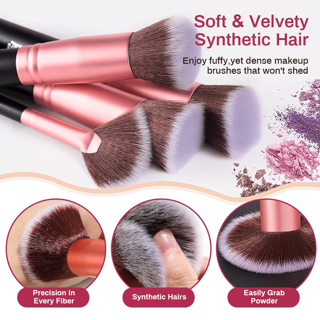 Makeup Brush Set Professional 22PCS with Storage Pouch