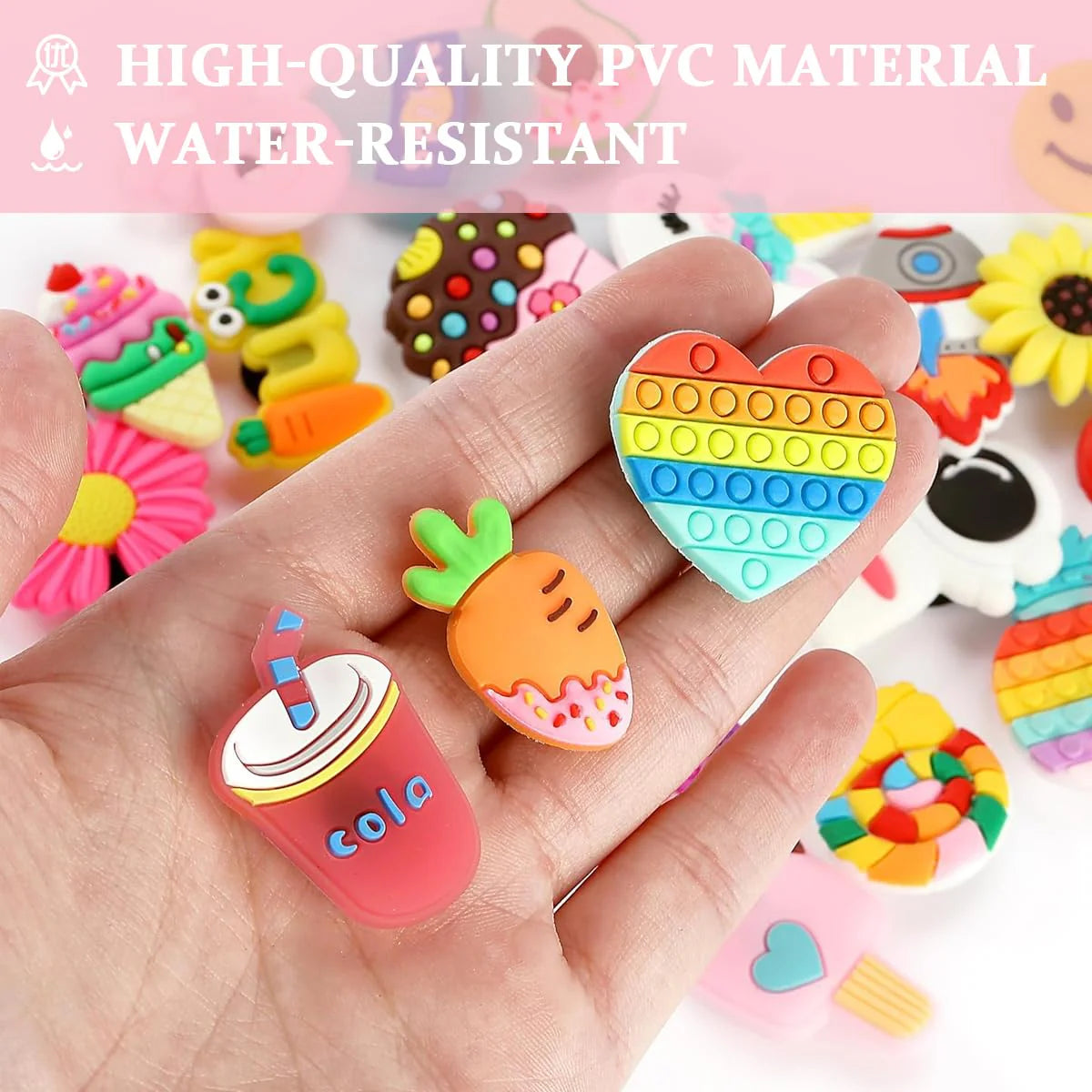 30Pcs Clog Slippers Charms Assorted Cartoon Clog Slipper