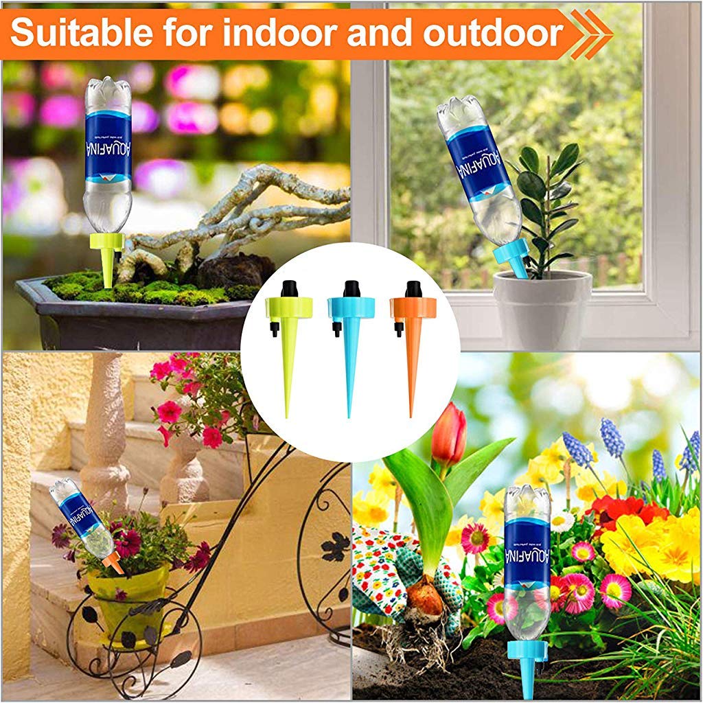12Pcs Drip Irrigation Kit for Garden Home Office with Slow Release Control
