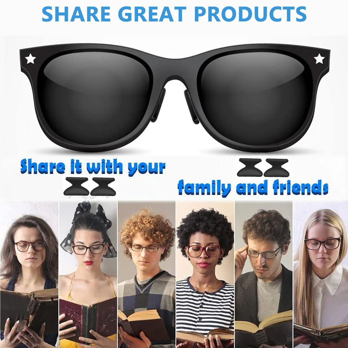 12 Pairs Eyeglass Nose Pads