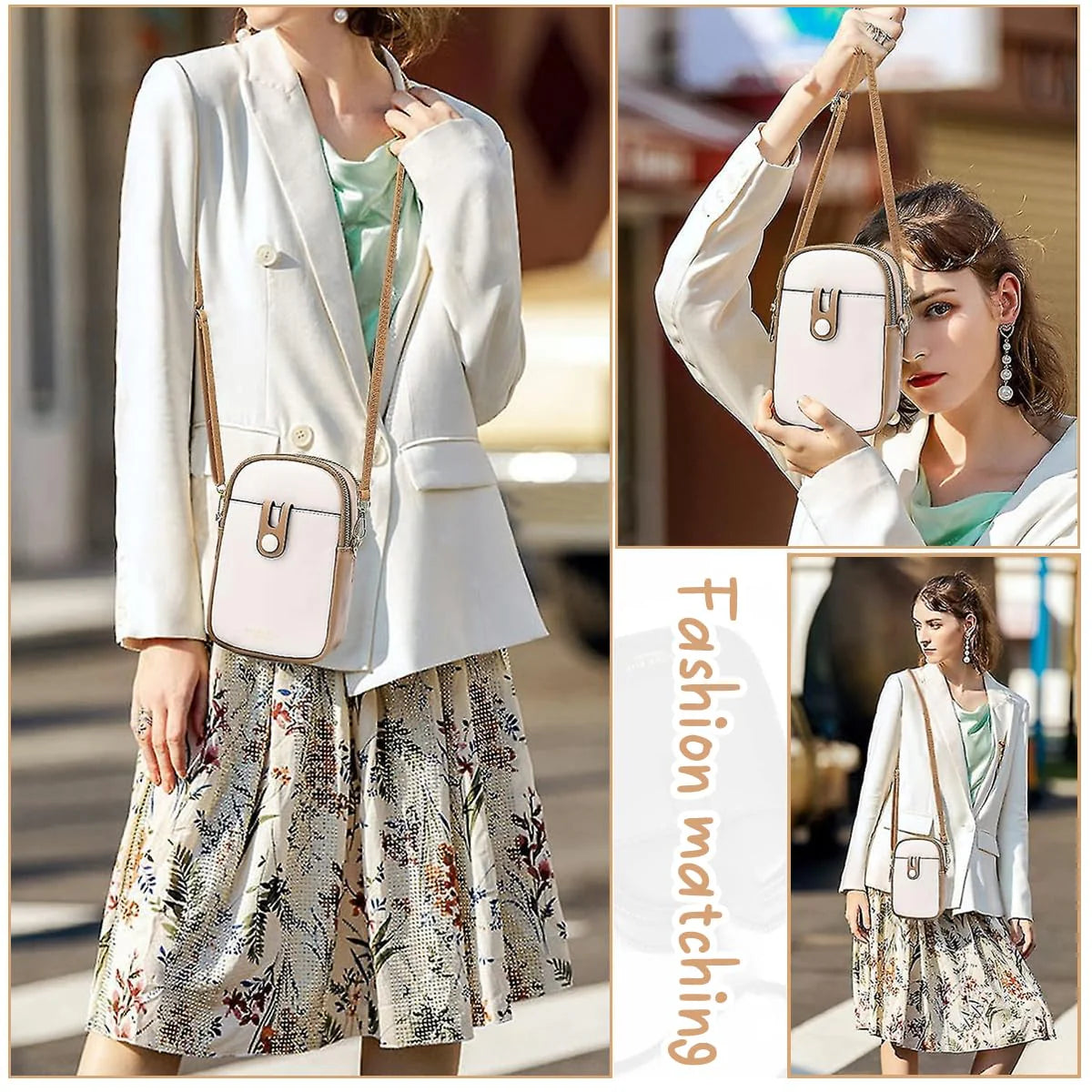 Mini Phone Bag Women PU Crossbody Card Sling Bag
