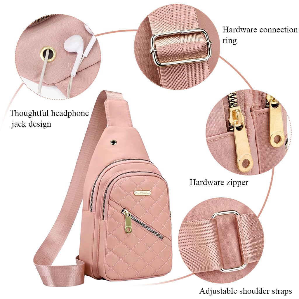 Oxford Crossbody Sling Bag for Women Stylish Black