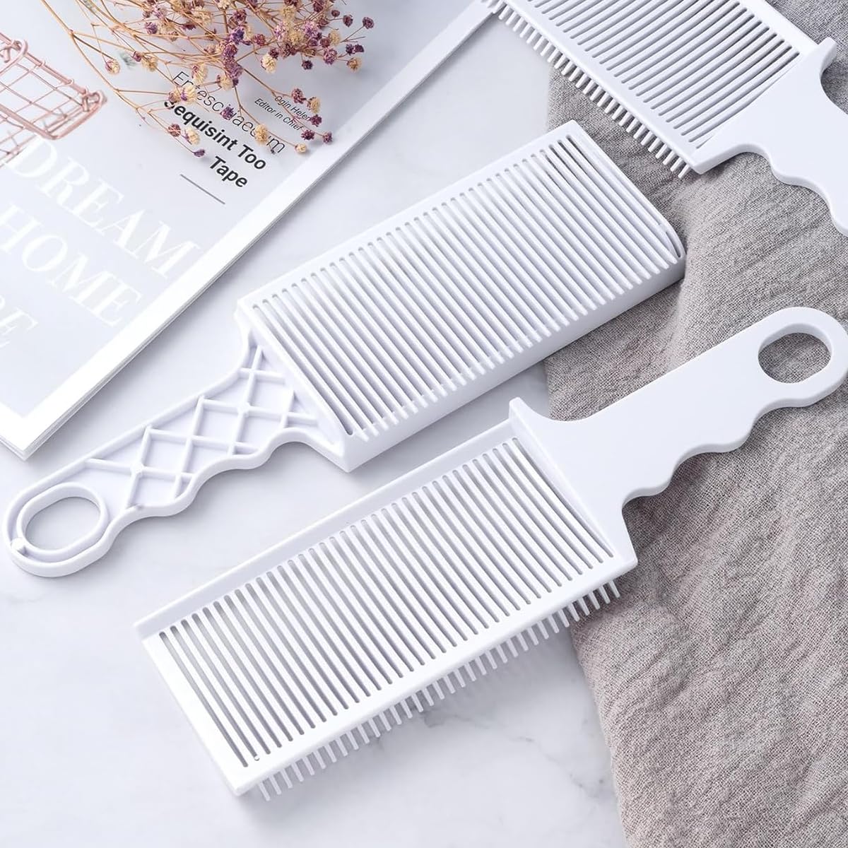 2Pcs Barber Fade Comb for Men Hair Cutting Comb
