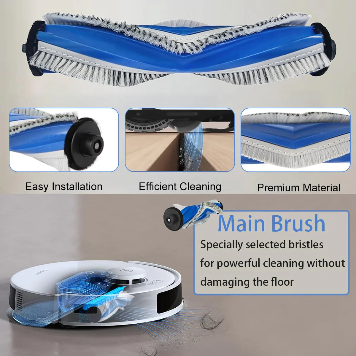 Vacuum Cleaner Accessory Kit for Ecovacs N20 Pro/N20 Robot (10Pcs)