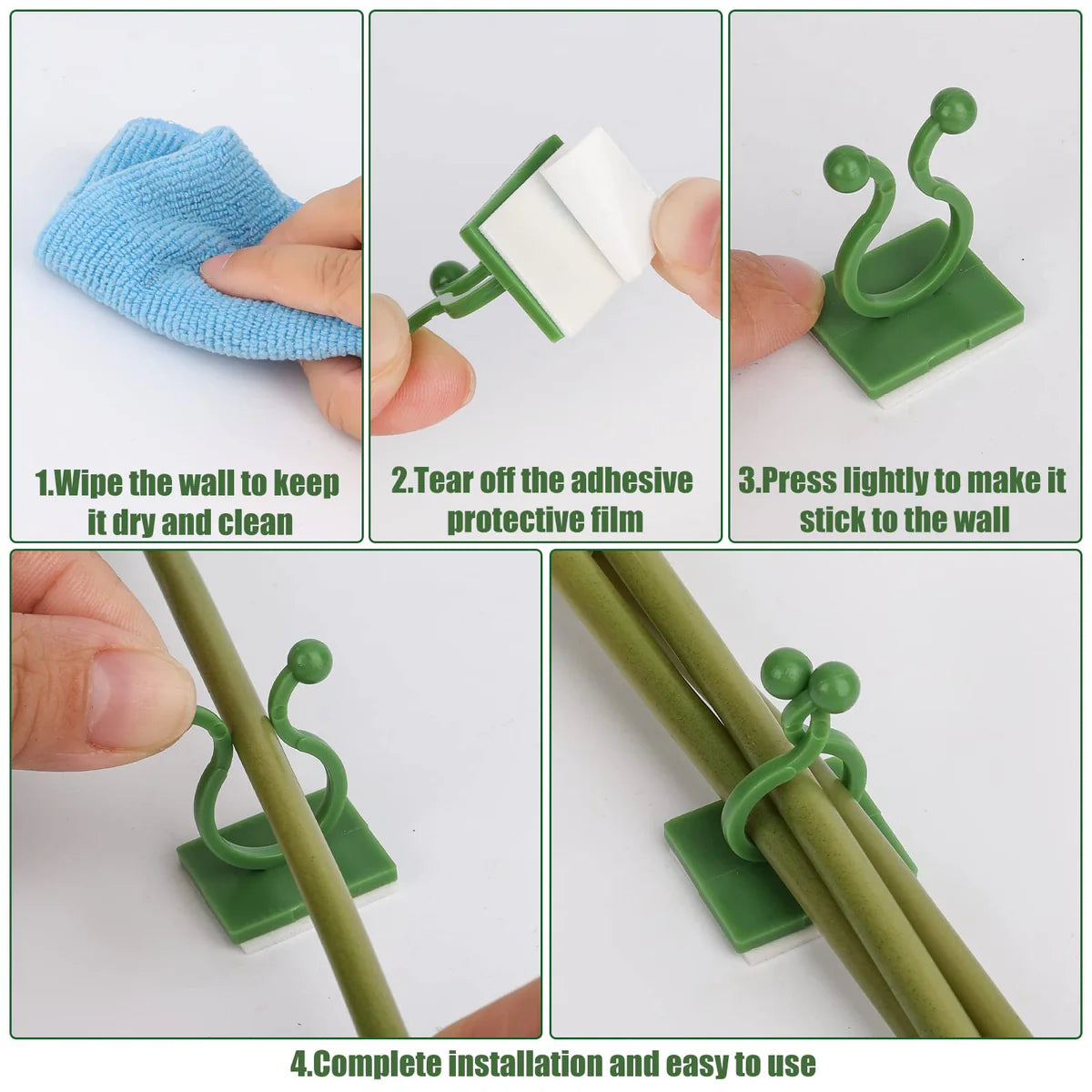 50Pcs Wall Fixture Clips for Plant Climbing Vine Plant