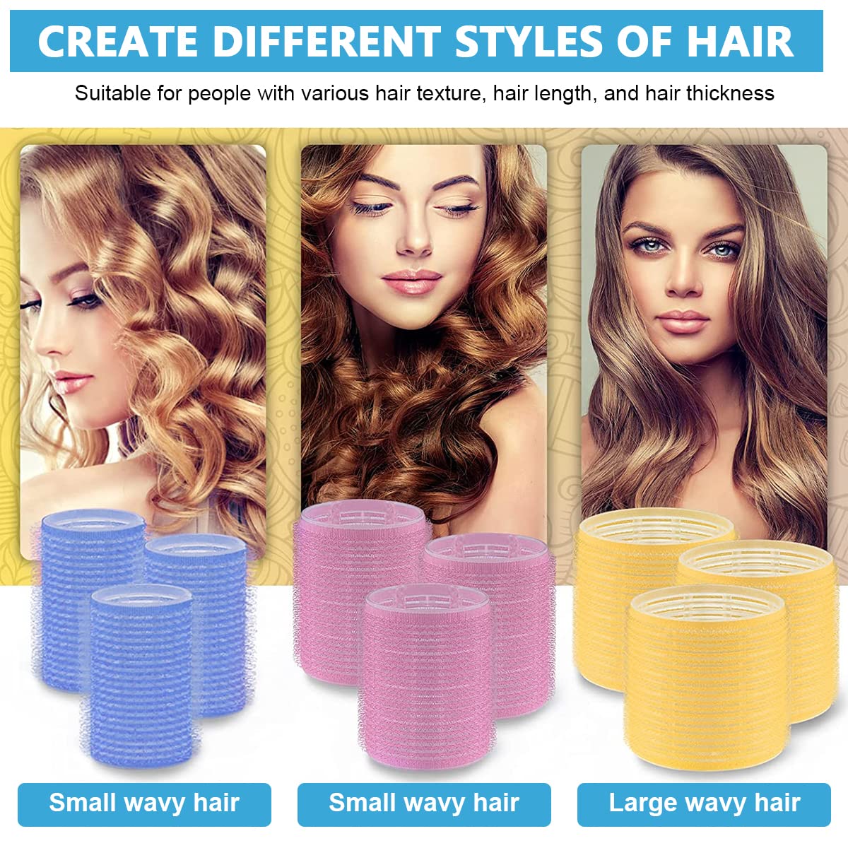 Heatless Hair Curler Roller Kit