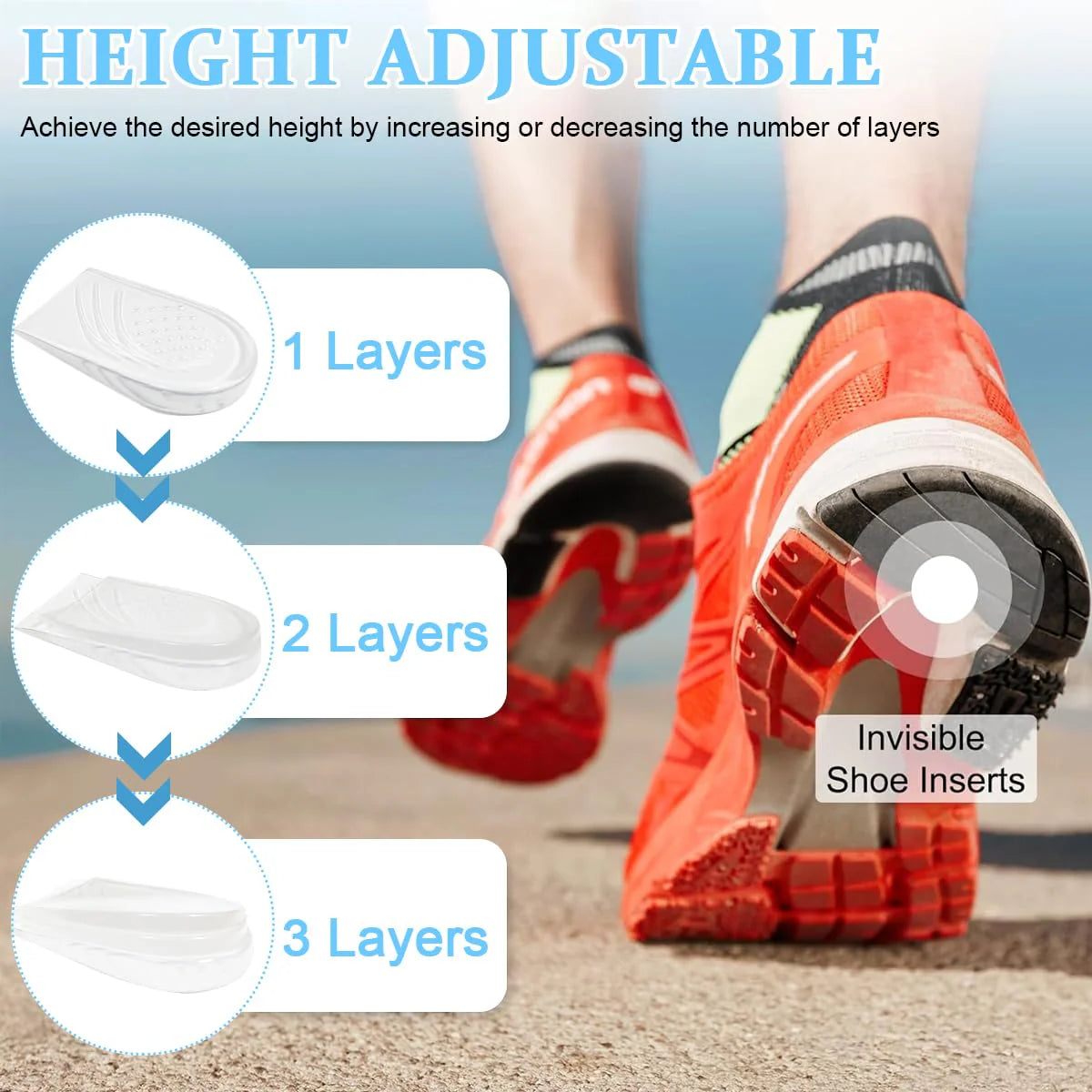 Orthotic Shoe Insert Heel Wedge for Supination Pronation
