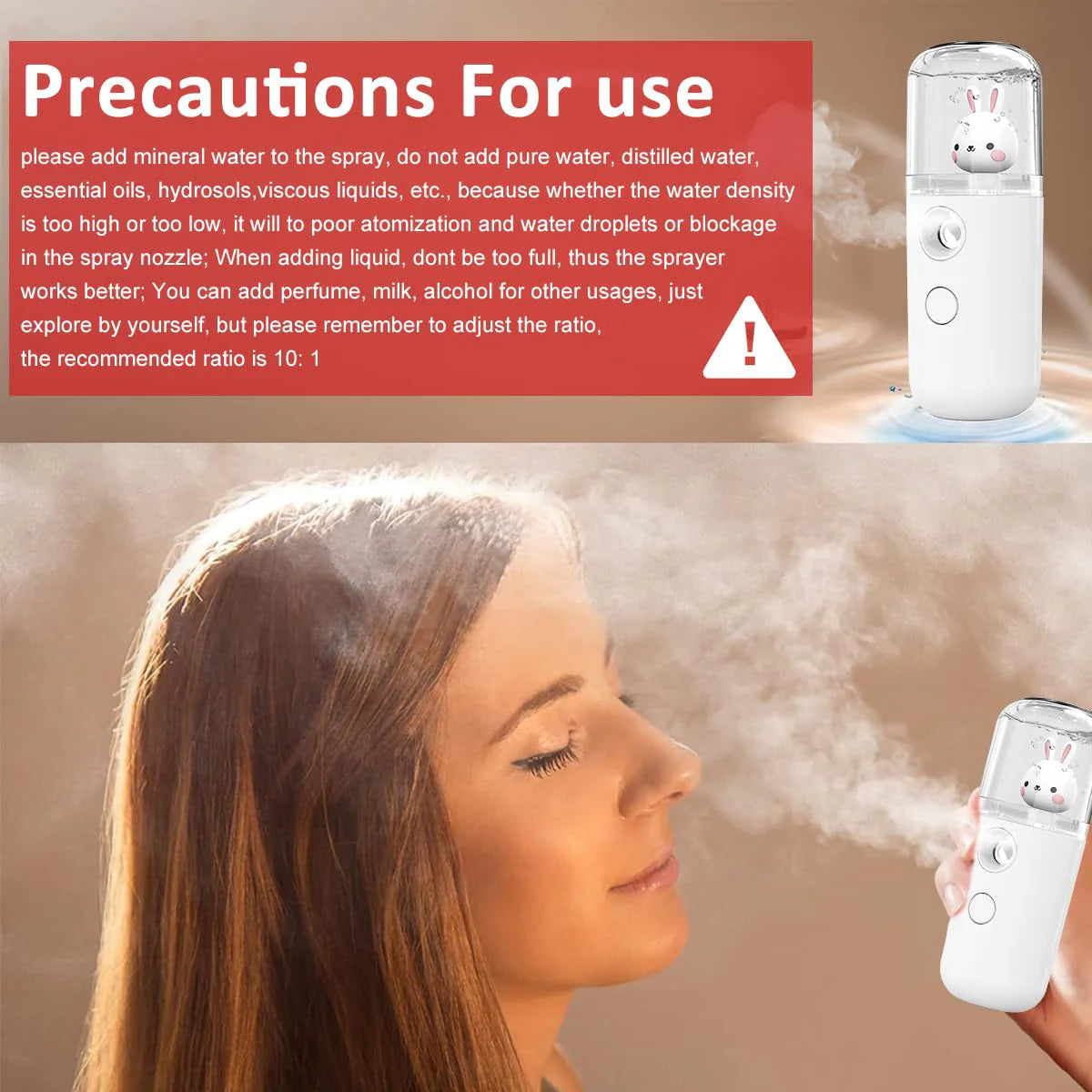 USB Nano Facial Sprayer 30ml Portable Face Mist
