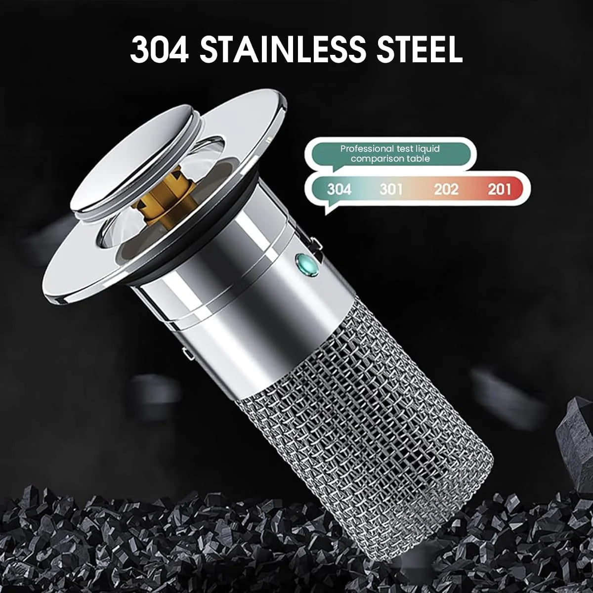 Bathroom Sink Stopper Hair Catcher with Removable Stainless Steel Filter