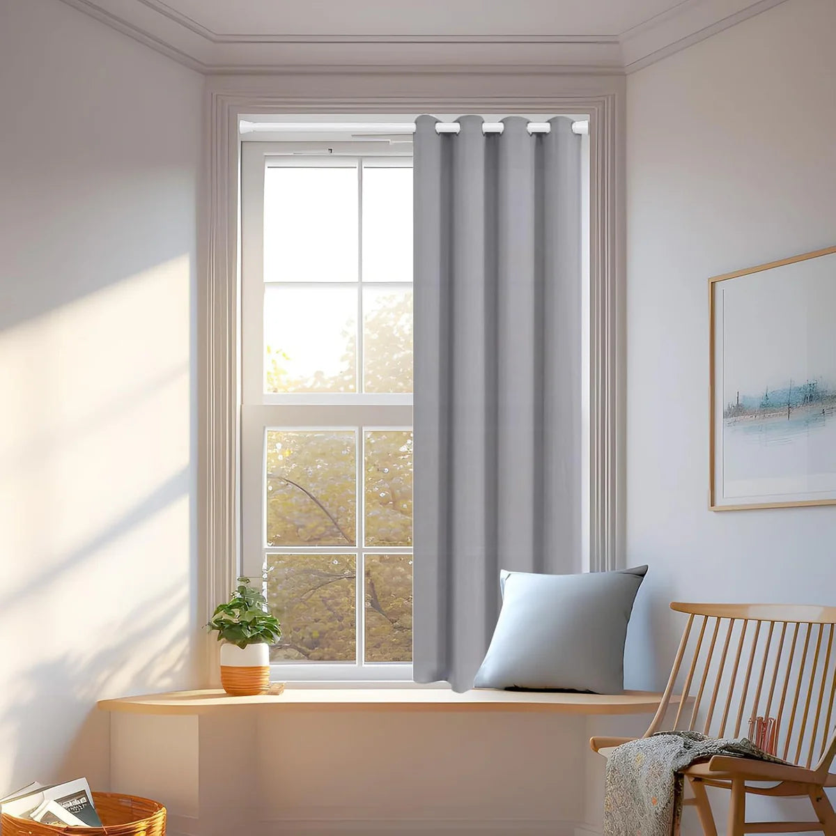 Retractable Curtain Rod 28.7-43 Inches, 13mm Diameter