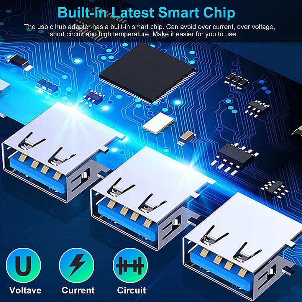 Type C Hub with 4 in 1 USB HUB Ports