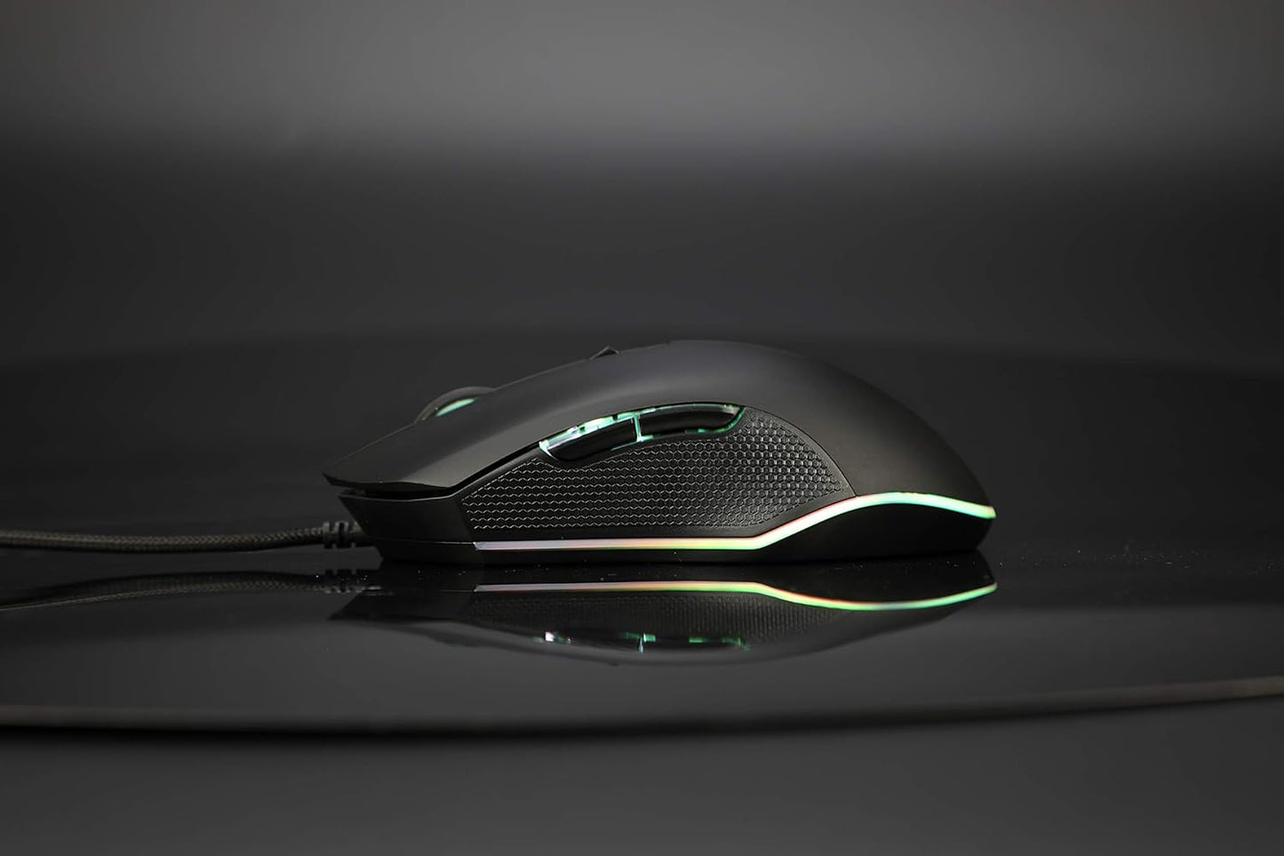 Cosmic Byte Dark Matter Gaming Keyboard and Mouse Combo, 3 Color LED Backlight, Upto 2400 DPI 5 Button LED Mouse (Black)