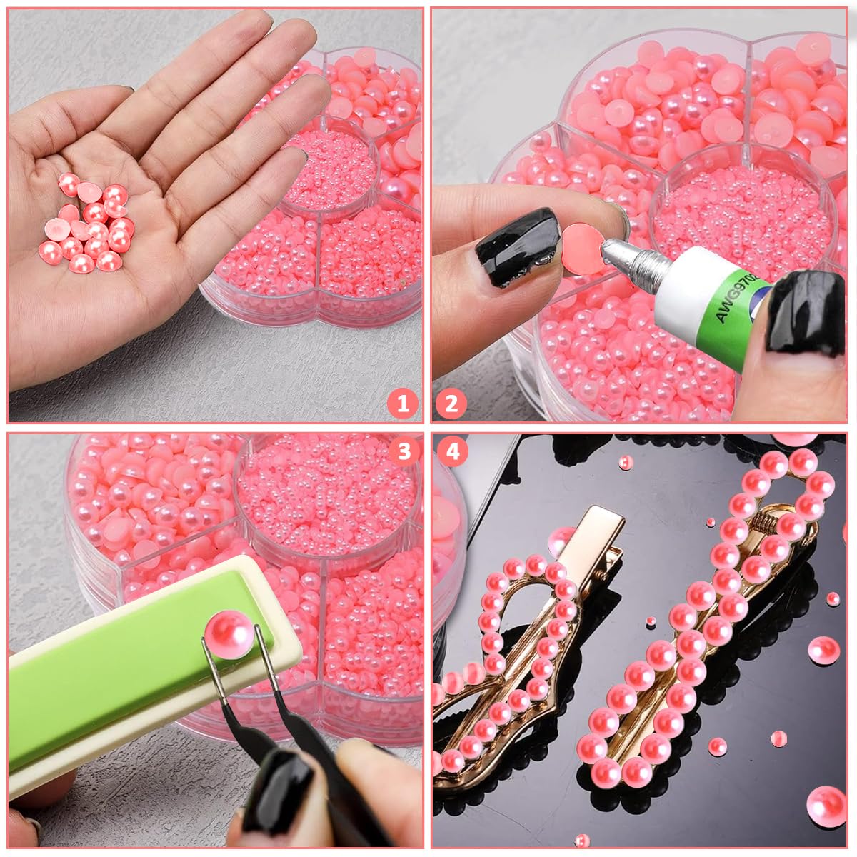 Flatback Pearls for Face Eyes Makeup