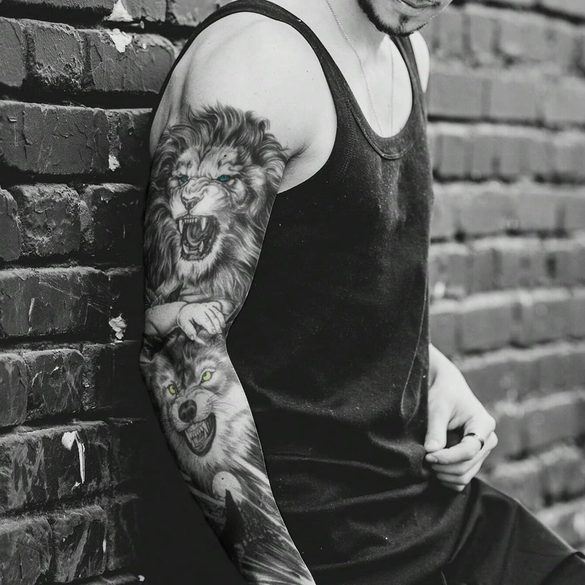 Forearm Tattoo for Men Women Large Temporary