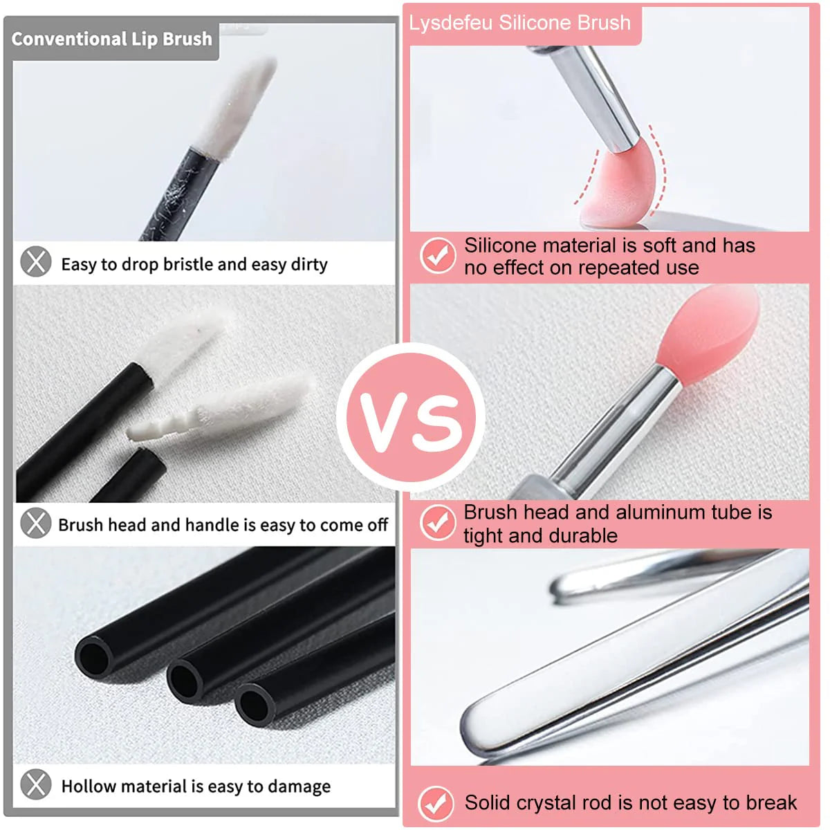 Reusable Silicone Lip Applicator with Cover