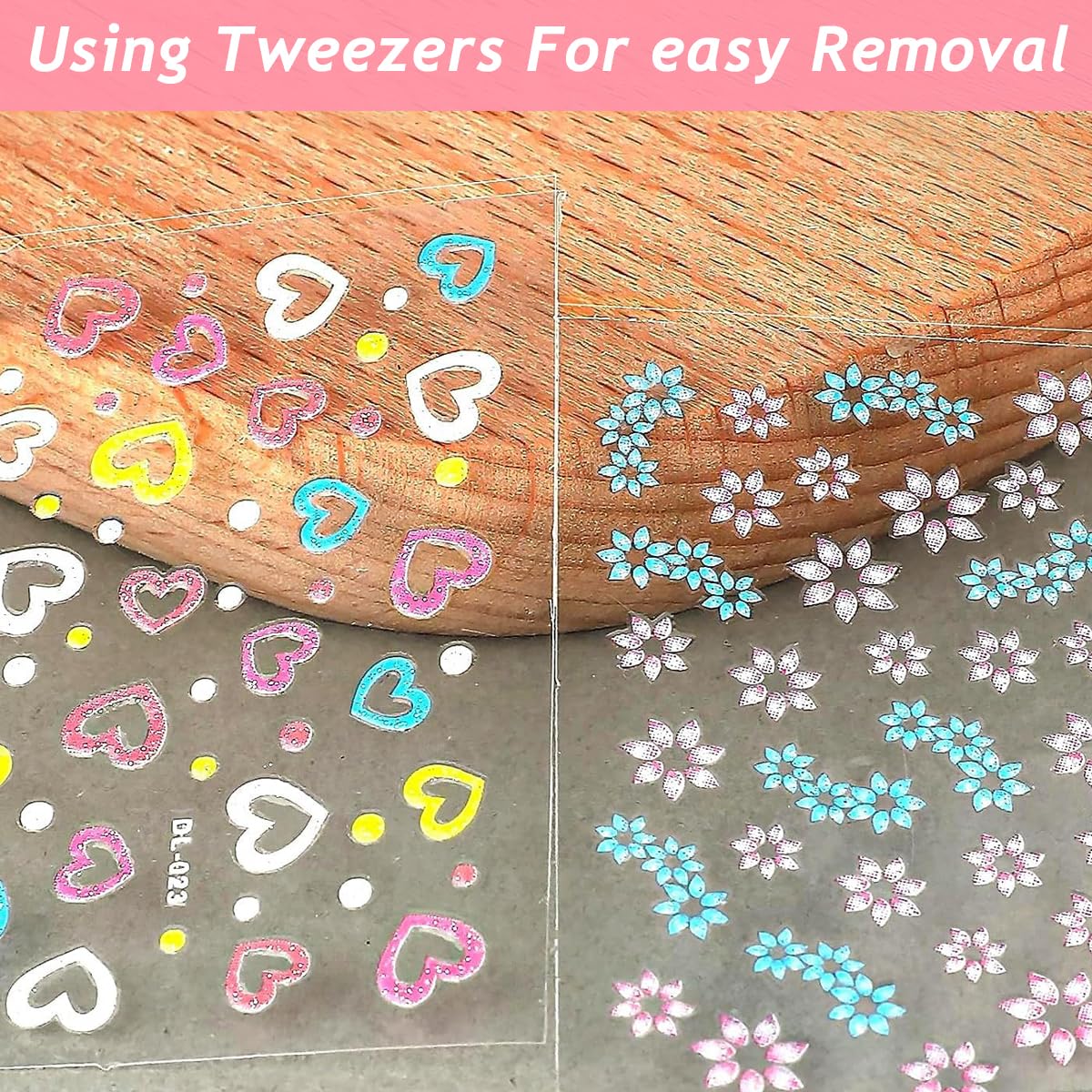 30 Sheet Mini Colorful Daisy Nail Art