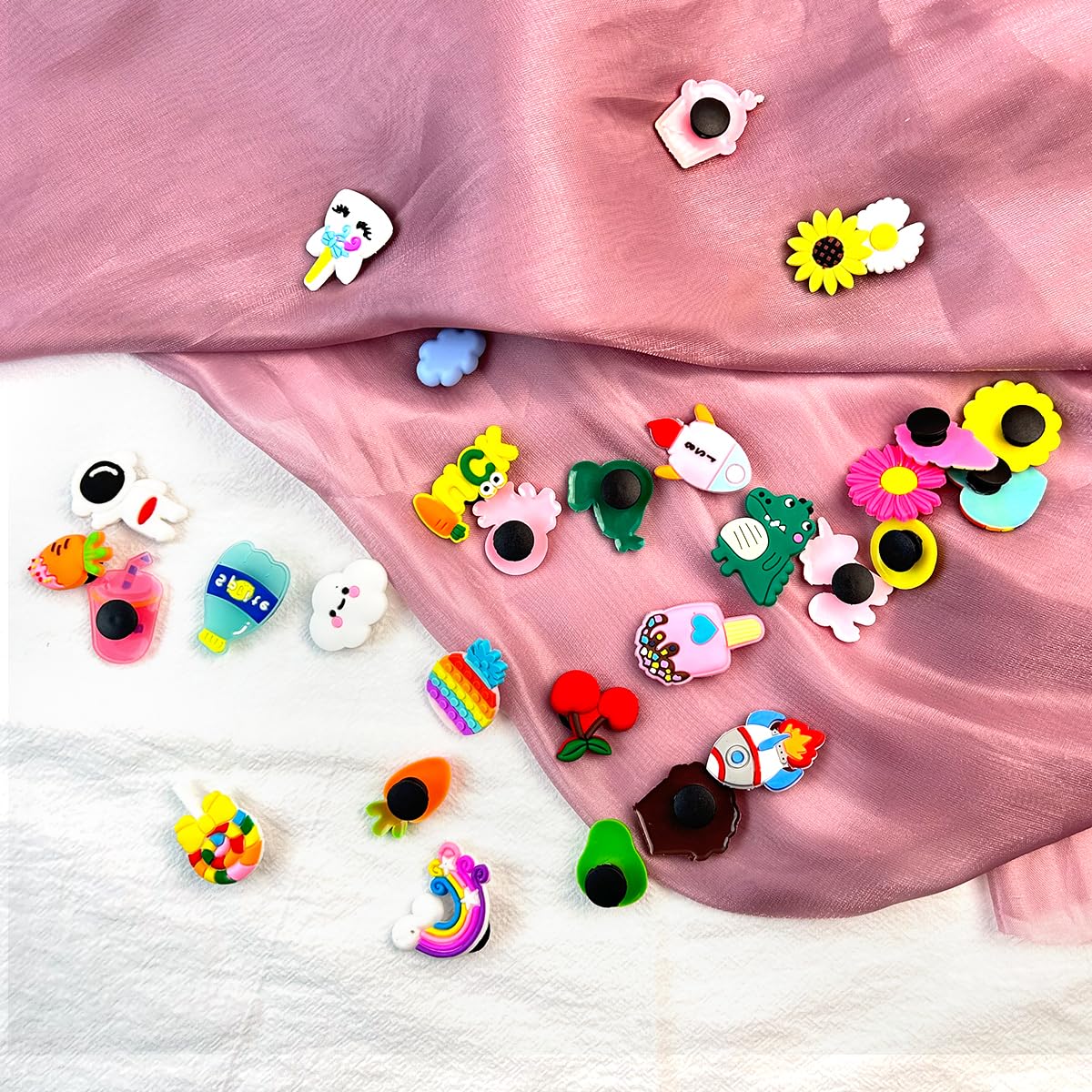30Pcs Clog Slippers Charms Assorted Cartoon Clog Slipper