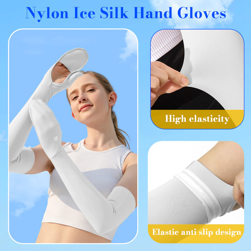 SolarBreeze Line - Women's Sun Protection Arm Sleeves with Golves UPF50+