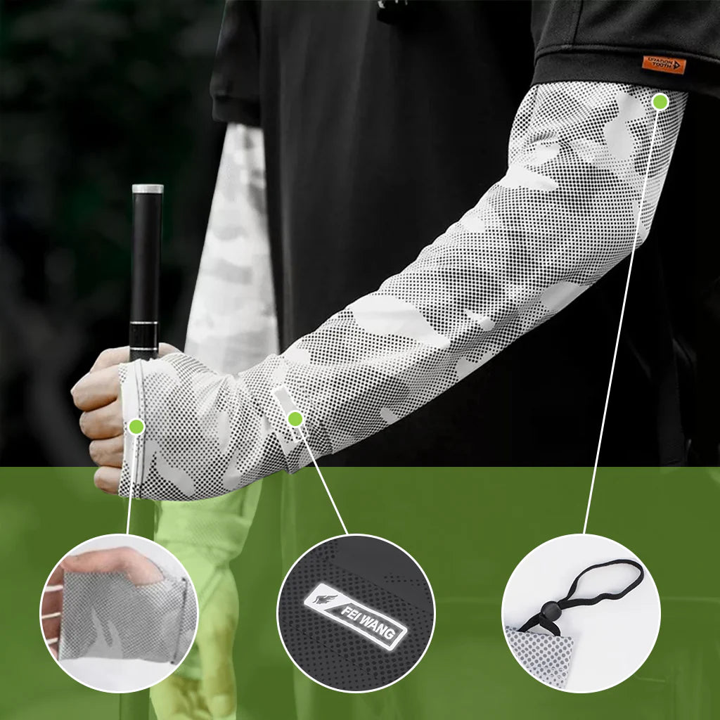 Arm Sleeves for Men Women UV Protection Ice Silk