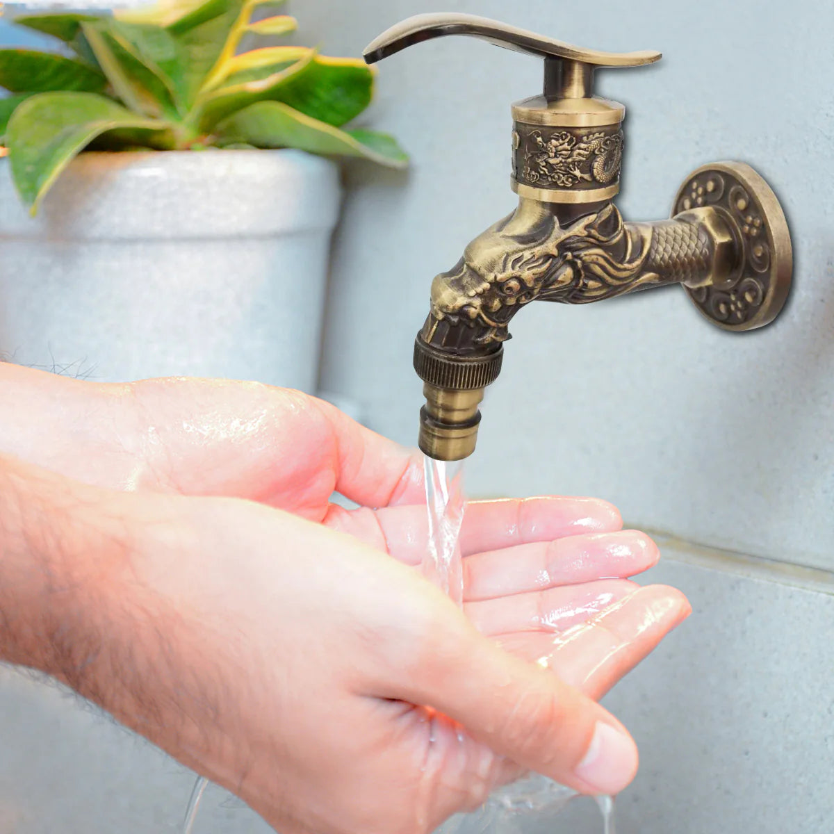 Retro Wash Basin Faucet Bathroom Wall Mount Faucet