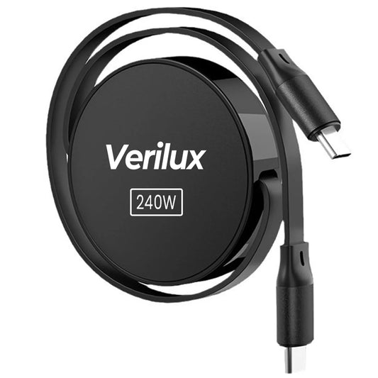 Retractable USB C to USB C 240W Fast Charging Cable for iPhone 15