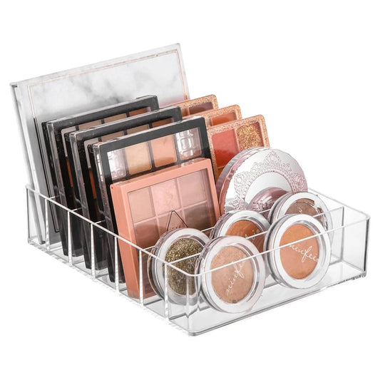 Clear Acrylic Makeup Organizer for Vanity 7 Sections