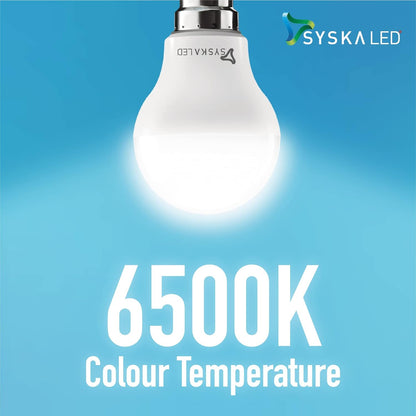 Syska SSK-SRL Base B22 9-Watt LED Bulb (Pack of 10, Cool White)