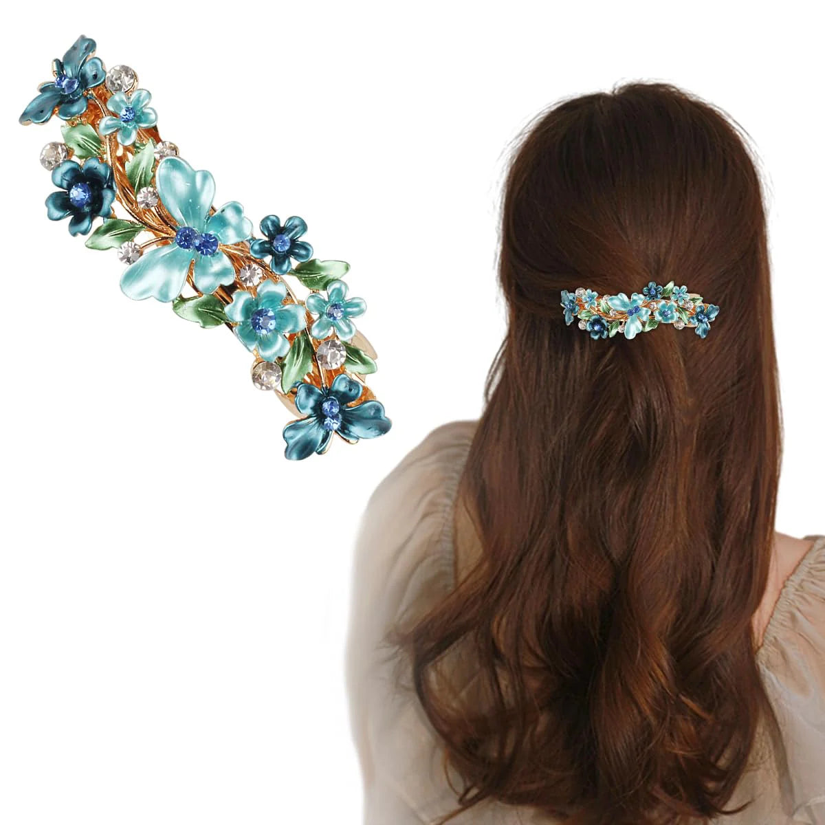 Women Stylish Latest Flower Spring Hair Clip