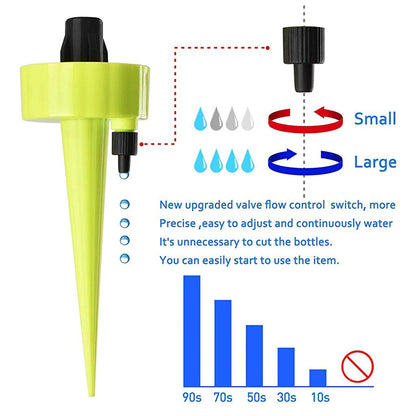 12Pcs Drip Irrigation Kit for Garden Home Office with Slow Release Control