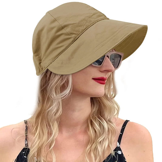 Wide Brim Beach Bucket Hat for Women