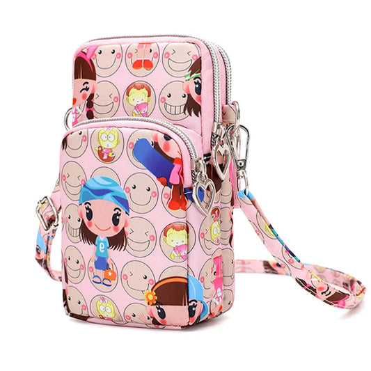 3-Layer Multifunctional Sling Bag with Bow Design