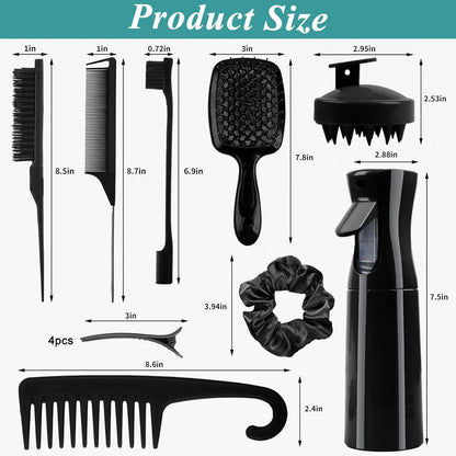 12Pcs Hair Brush Set