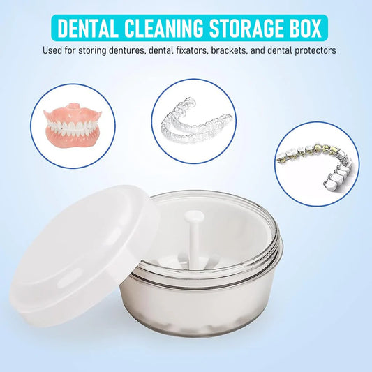 Leak Proof Denture Case, Mouth Guard Retainer Holder Container
