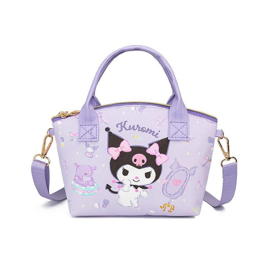 Kawaii Kuromi Mini Tote Handbag with Shoulder Strap