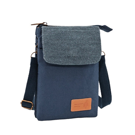 Canvas Mini Phone Sling Bag with Detachable Strap