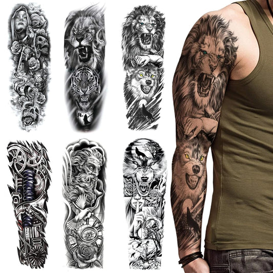 Forearm Tattoo for Men Women Large Temporary