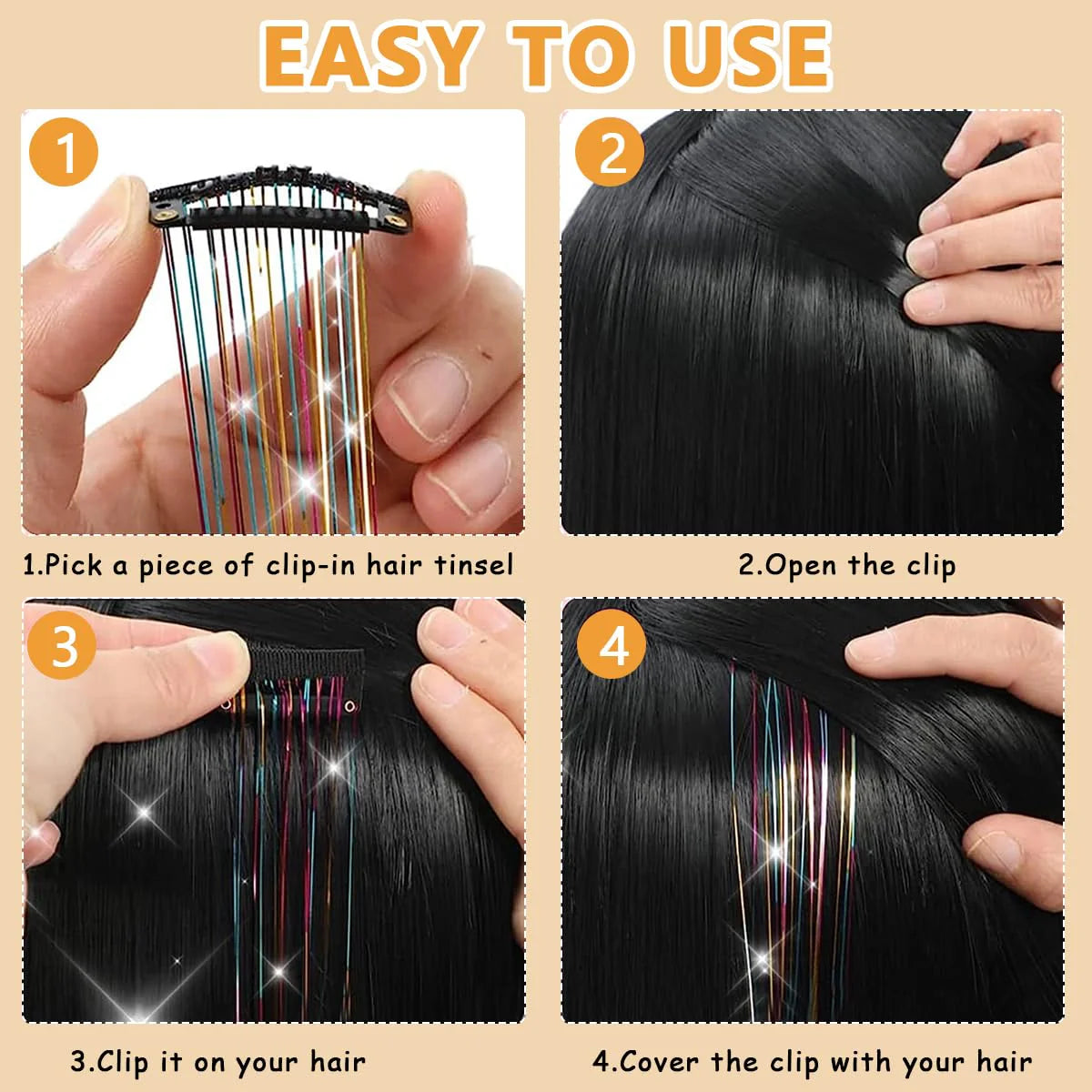 Heat Resistant Fairy Hair Glitter Kit for Women