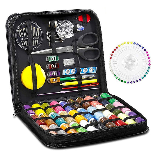 Sewing Kit 126pcs Needle and Thread Kit with Cotton Thread Bobbins