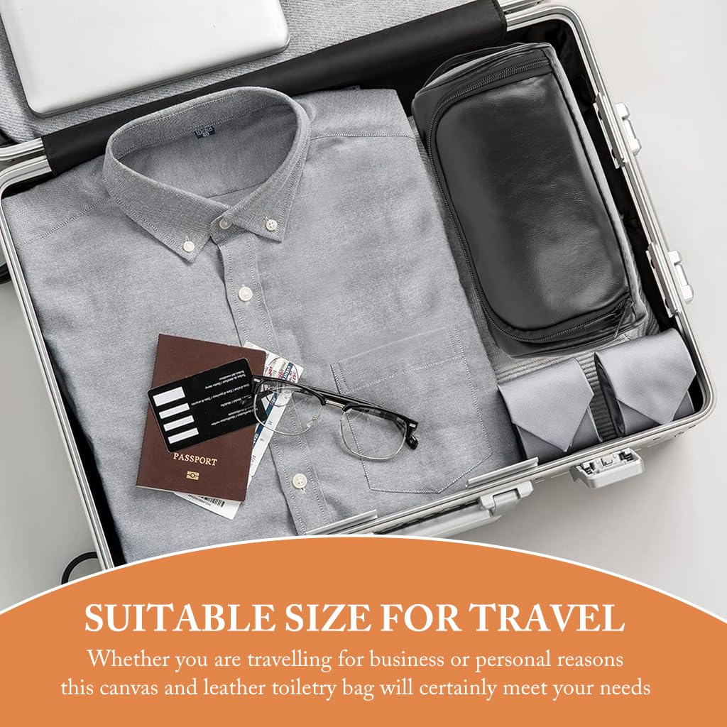 Stylish Large Capacity Waterproof PU Makeup Bag with Handle