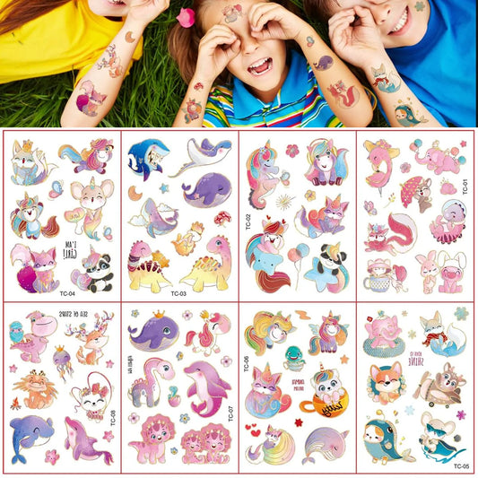 Temporary Glitter Tattoo Stickers for Face Body Party
