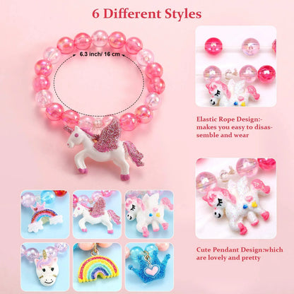 Unicorn Bracelet Jewelry Set for Girls 12Pcs