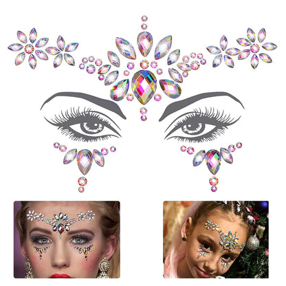 Face Gems Rhinestone Face Decoration Jewelry Sticker For Women