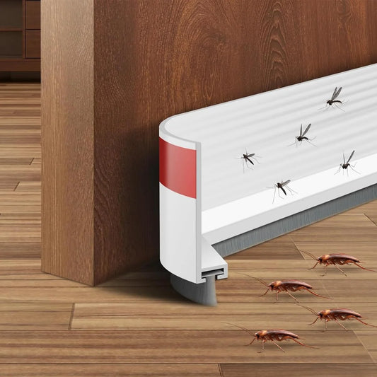 3.3ft Door Sweep Strip for Door Bottom, Self-adhesive Door Seal