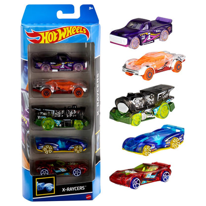 Hot Wheels 5 Car Gift Pack, Metal Cars (Styles May Vary) Multicolor, 3 years and above